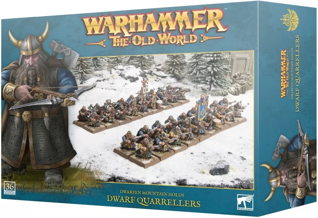ミニチュアゲーム　ドワーフェン・マウンテンホールド・マウンテンホールド： ドワーフ・クォーレラー 「ウォーハンマー オールドワールド」 (Dwarfen Mountain Holds：dwarf Quarrellers) [10-08]