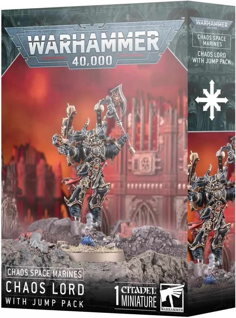 ミニチュアゲーム　ケイオス・スペースマリーン： ケイオスロード(ジャンプパック装備) 「ウォーハンマー40000」 (Chaos Space Marines： Lord With Jump Pack) [43-101]