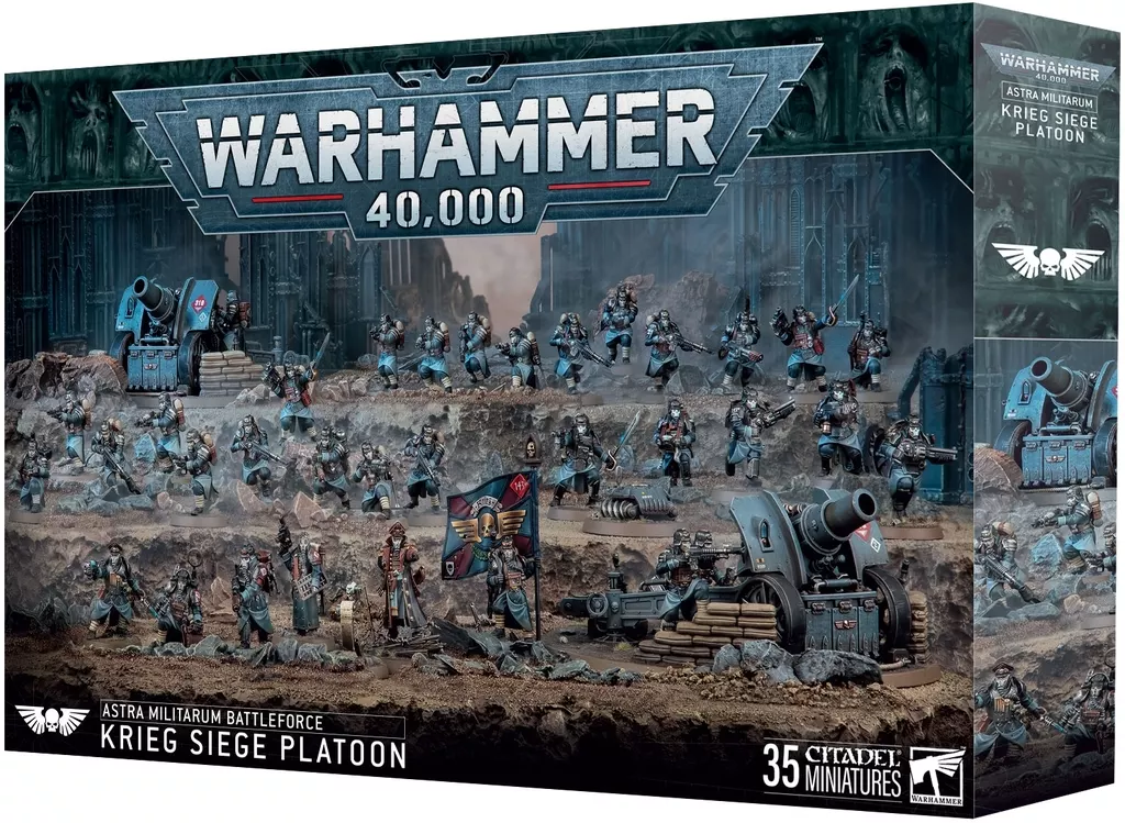 バトルフォース： アストラ・ミリタルム - クリーグ包囲小隊 「ウォーハンマー40000」 (Astra Militarum： Krieg Siege Platoon) [71-47]