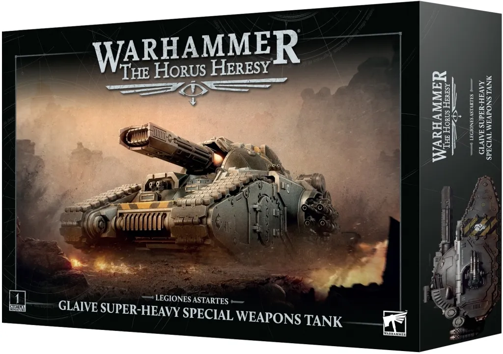 レギオネス・アスタルテス： グレイヴ・スーパーヘヴィ・スペシャルウェポンタンク 「ウォーハンマー ホルス・ヘレシー」 (Legiones Astartes： Glaive Super-heavy Spec. Wpns Tank) [31-158]