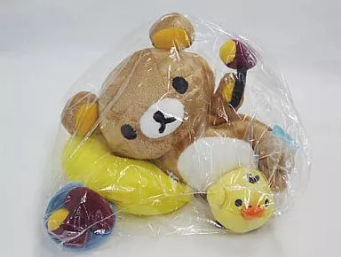 リラックマ キイロイトリ キャラバン限定 ぬいぐるみ　やきいも リラックマ キイロイトリ やきいも - メルカリ