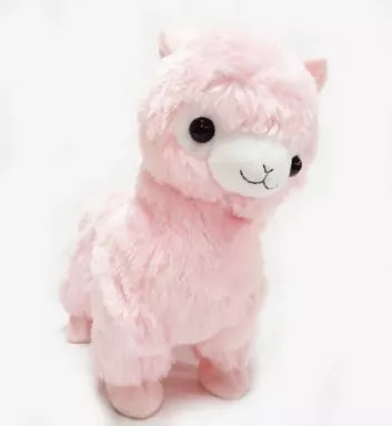 駿河屋 -<中古>アルパカ(ピンク) はっぴーダンス ぬいぐるみ