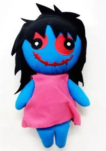 ぬいぐるみ　[タグ有・美品] 青い人形(服ピンク) 「アニくじ Ib」 A賞