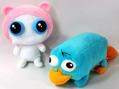 フィニアスとファーブ　スーパージャンボぬいぐるみ　ミープ　ペリー　希少品　レア物 フィニアスとファーブ】まさかのミープがプライズに？ ペリー
