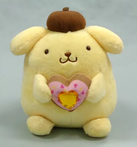 ポムポムプリン　ぬいぐるみ　ドーナツ　ハートドーナツ 駿河屋 -<中古>プリン ハートデコドーナツぬいぐるみ 「ポムポムプリン