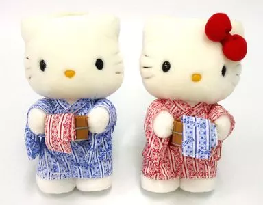 激レア ハローキティ ダニエル 浴衣 ぬいぐるみセット キティ＆ダニエルぬいぐるみと25th記念皿セット｜Yahoo!フリマ（旧