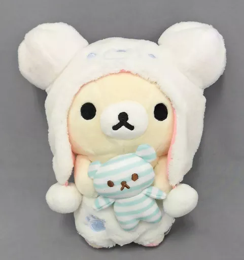 コリラックマ(シロクマ) あつめてぬいぐるみ しましまエブリディテーマ 「リラックマ」 リラックマストア限定(タグ付・美品)