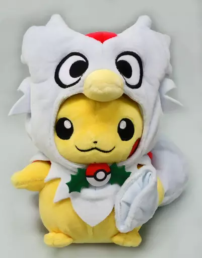 ふ*中様 デリバードのポンチョを着たピカチュウ ポケットモンスター デリバードのポンチョを着たピカチュウ ぬいぐるみ