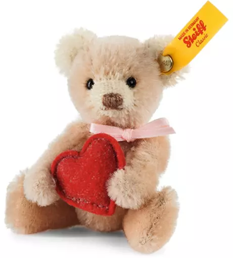 ぬいぐるみ　Mini Teddy bear heart-ミニテディベア ハート- 10cm