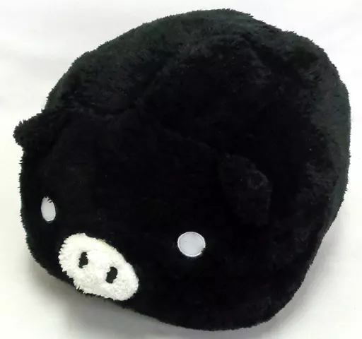 駿河屋 -<中古>モノクロブー(くろ) ふわふわぬいぐるみXL プレミアム