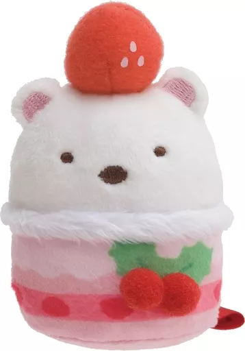 駿河屋 -<中古>しろくま(ケーキ) てのりぬいぐるみ クリスマスver