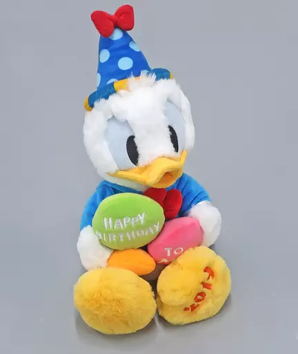 ディズニー　ぬいぐるみ　ハッピーバースデートゥミー　2019 ドナルド 2019年5月10日発売「ハッピーバースデードナルド」グッズ＆お菓子大