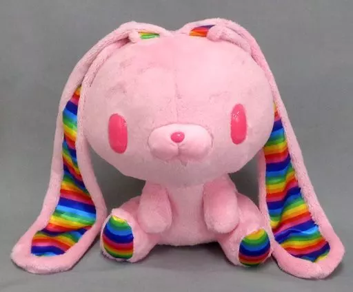 汎用うさぎ　チャックスgp　レインボー　ピンク　ぬいぐるみ　グルーミー　536 チャックスGP 汎用うさぎぬいぐるみ【Rainbow variation