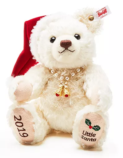 ぬいぐるみ　Little Santa 2019 Jingle Bell-リトルサンタ2019 ジングルベル(パール)- テディベア 24cm