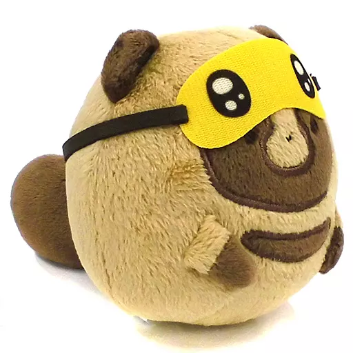 タヌキ(黄色アイマスク) トルコレ ふわりんぬいぐるみ～かわいいタヌキとキツネ～ 「タヌキとキツネ」