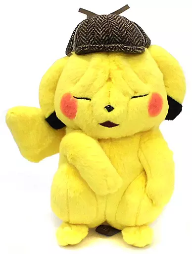 ぬいぐるみ　ピカチュウ しわしわ顔のぬいぐるみ 「名探偵ピカチュウ」