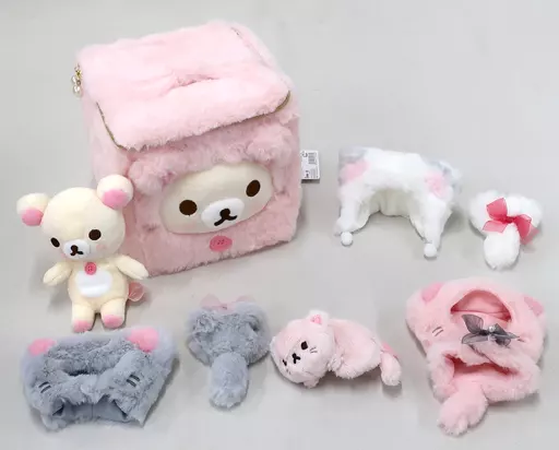【激レア、限定品】コリラックマキャット おきがえぬいぐるみ バニティポーチセット コリラックマ コリラックマキャット おきがえぬいぐるみ バニティ