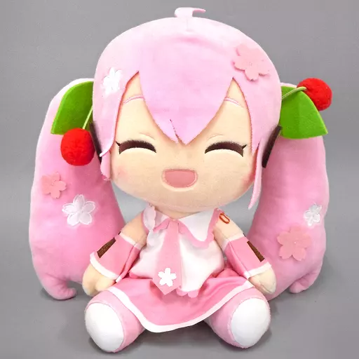 駿河屋 -<中古>にっこり BIGぬいぐるみ 桜ミク 「キャラクター