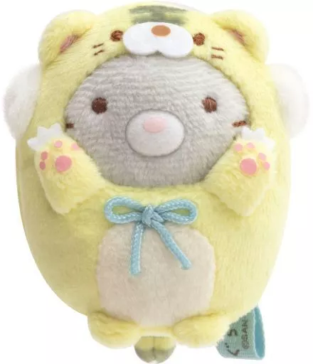 駿河屋 -<中古>ねこのきょうだい(グレー/トラ) てのりぬいぐるみ