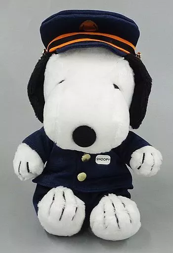 ぬいぐるみ　スヌーピー 駅長ぬいぐるみ 「SNOOPY×山手線」 東京キャラクターストリート限定