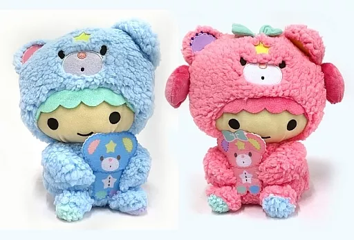 希少 リトルツインスターズ パフ・ポフ着ぐるみBIGぬいぐるみ 全2種 駿河屋 -<中古>全2種セット パフ・ポフ着ぐるみBIGぬいぐるみ
