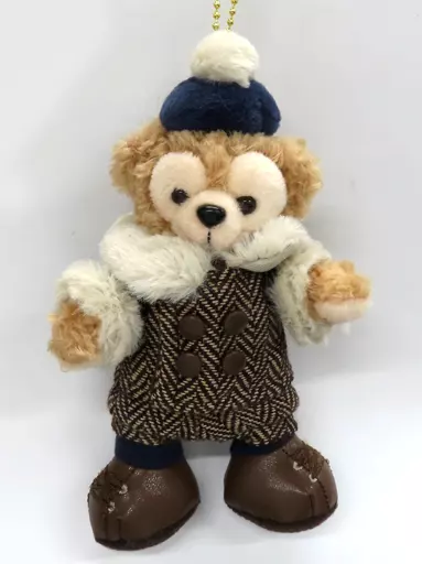 ぬいぐるみ　ダッフィー(ウィンター・トゥインクリング・タウン) ぬいぐるみバッジ 「Duffy and Friends-ダッフィー＆フレンズ-」 東京ディズニーシー限定