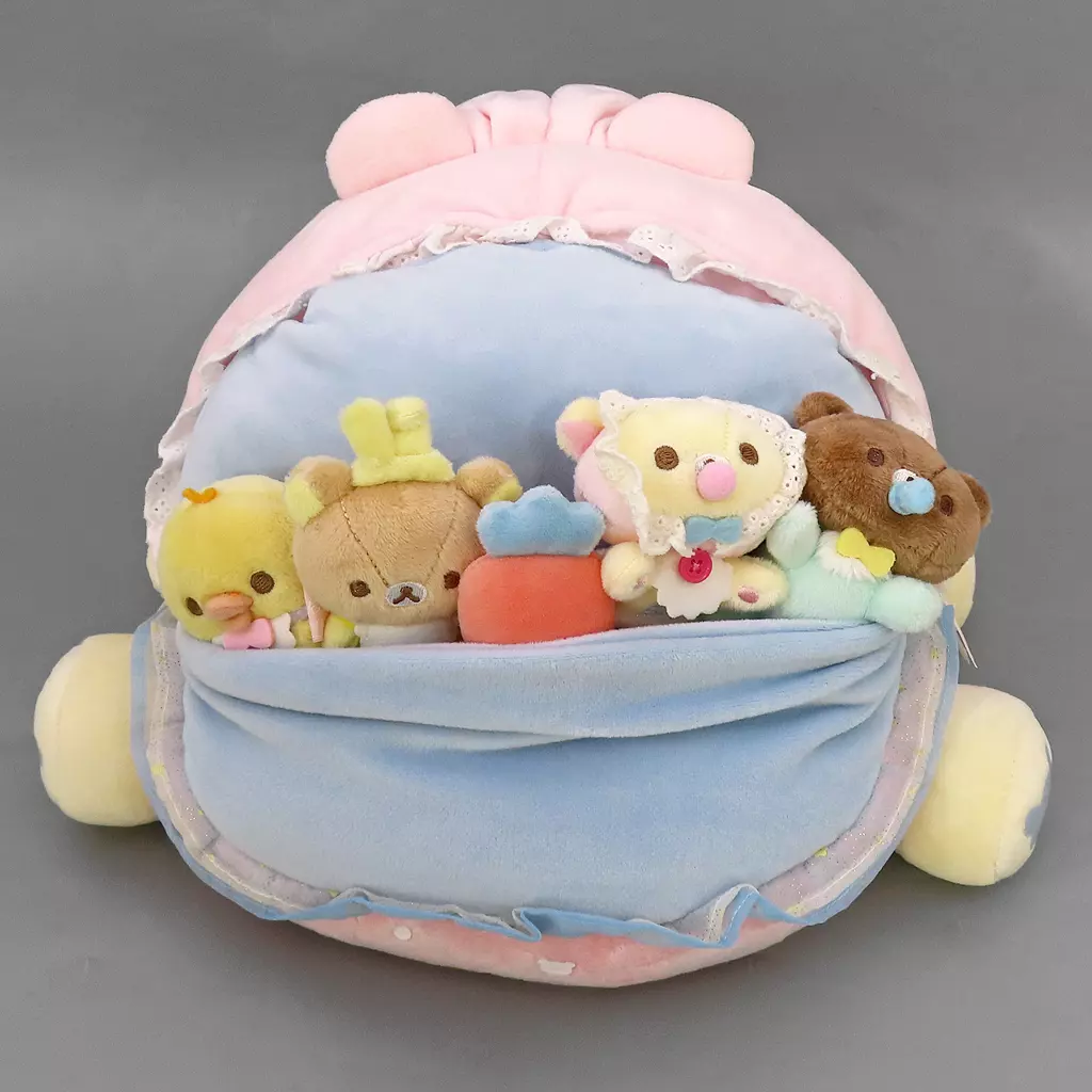 【未開封】リラックマ うさうさベビー ぬいぐるみ＆ぶらさげマスコット 2点セット 駿河屋 -<中古>リラックマ うさうさベビー スペシャルぬいぐるみセット