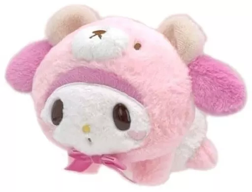 ぬいぐるみ マイメロディ(くま) なかよちおむちゅ ぬいぐるみ(S) 「サンリオキャラクターズ」(タグ付・美品)