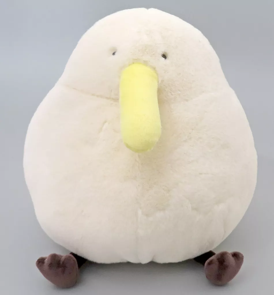 ぬいぐるみ　白キーウィ ぬいぐるみ 「ゆるいキーウィ」 クラウドファンディングリターン品