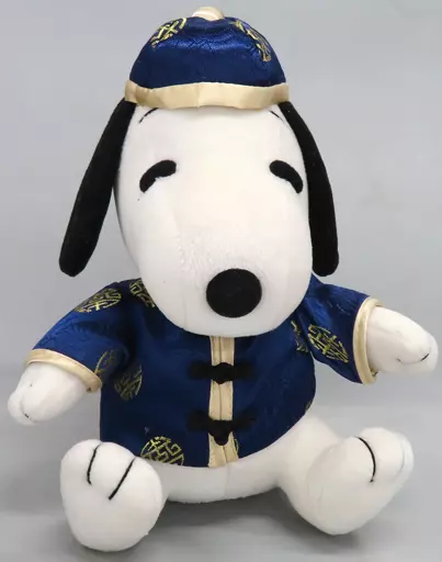 ⭐︎レア！レトロSnoopy スヌーピーぬいぐるみ 中華風衣装⭐︎ 駿河屋 -<中古>スヌーピー(チャイナ服/青) ぬいぐるみ 「PEANUTS
