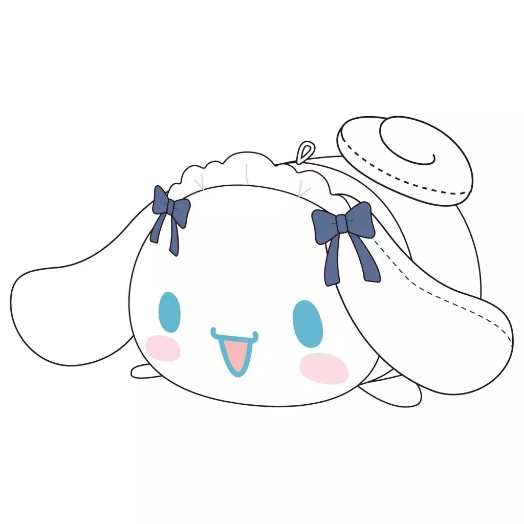 ぬいぐるみ　シナモロール(ロリータ) ぽてコロマスコットMsize3(ぬいぐるみ) 「サンリオキャラクターズ」