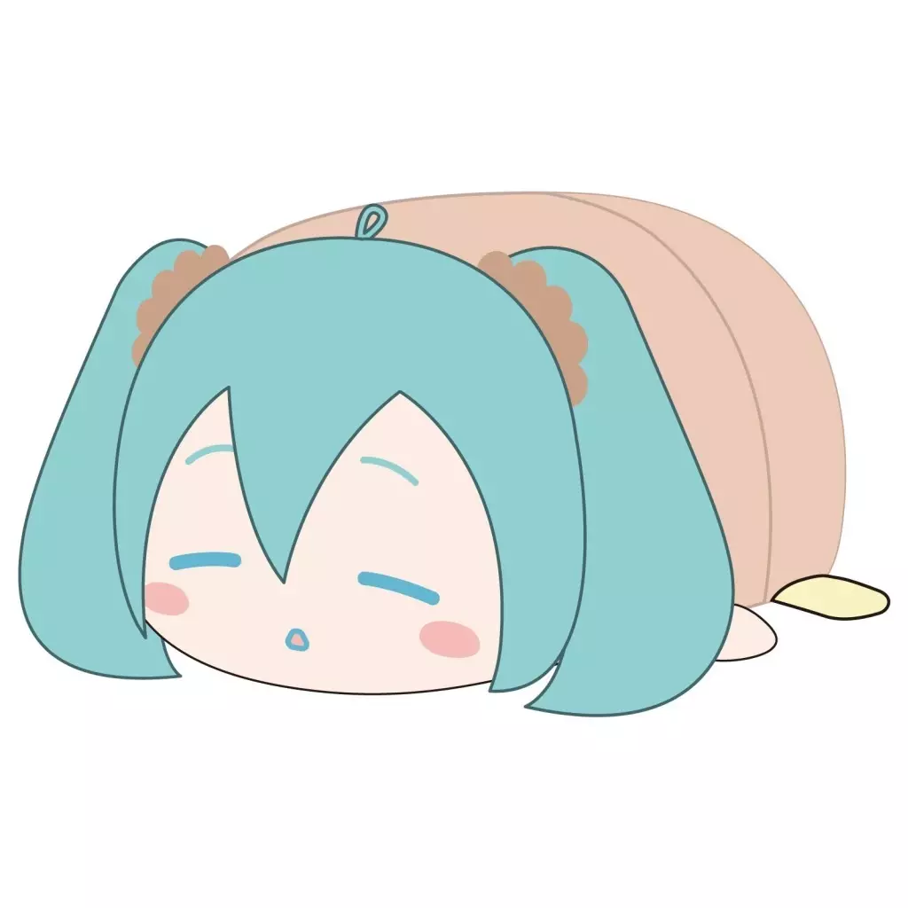 ぬいぐるみ　初音ミク(おやすみ) ぽてコロマスコットMsize3(ぬいぐるみ) 「サンリオキャラクターズ」