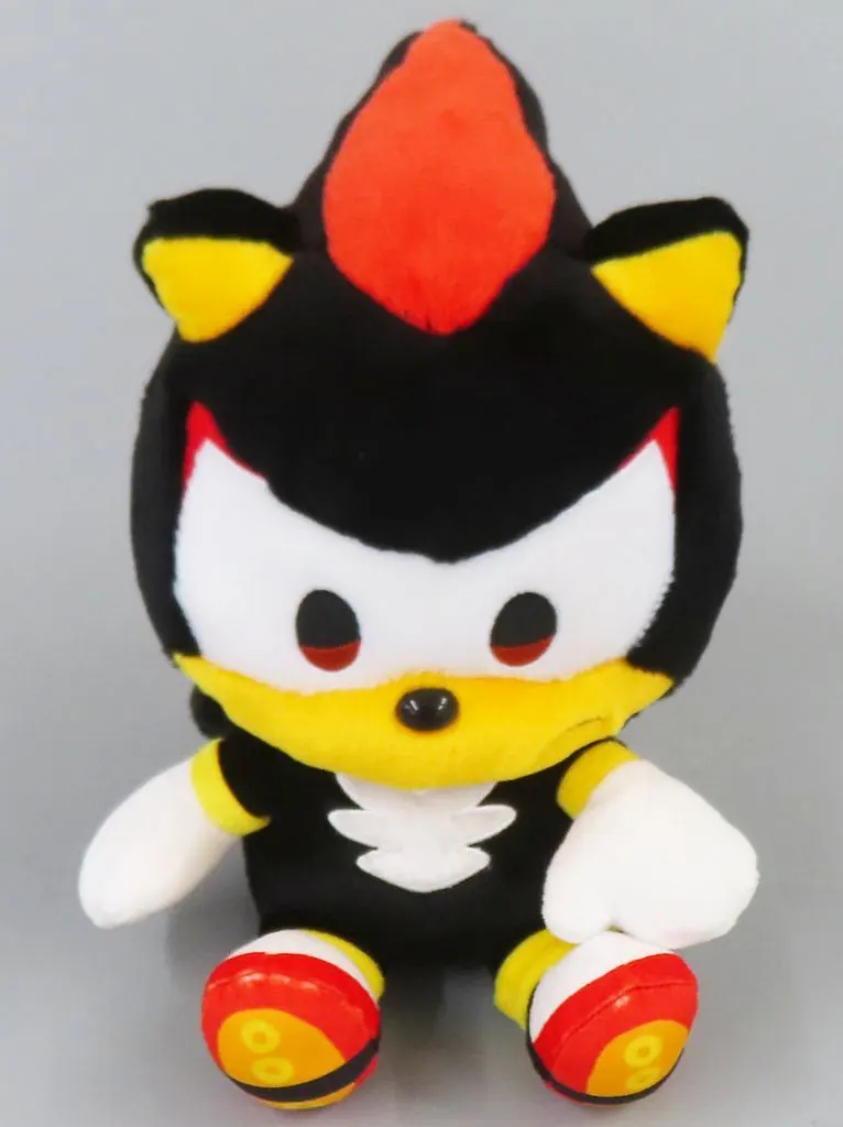 ぬいぐるみ　シャドウ ぬいぐるみ(M) SONIC＆FRIENDS 「ソニック・ザ・ヘッジホック」 日本限定（タグ付・美品）