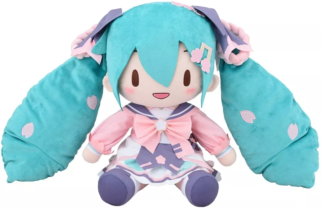 ぬいぐるみ　初音ミク 新学期 ふわぷち ぬいぐるみ (LL) 「キャラクター・ボーカル・シリーズ 01 初音ミク」