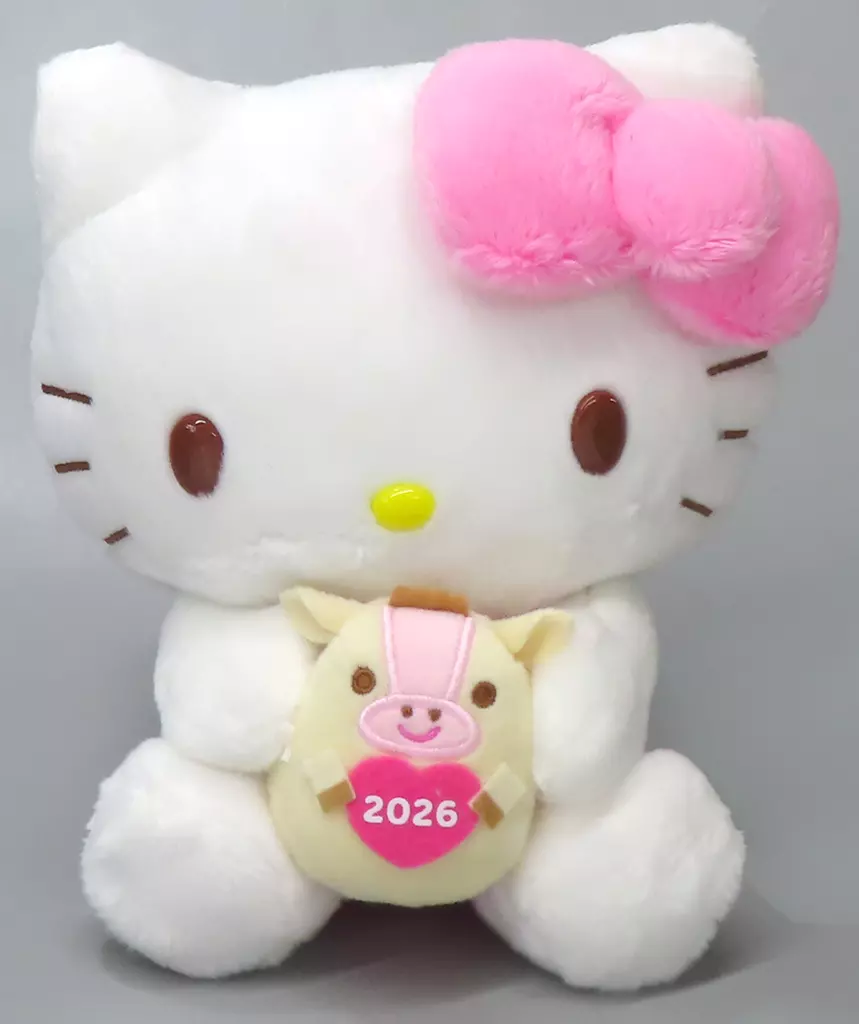 【未使用】ハローキティ ぬいぐるみ 午年　2002年　干支 未使用】ハローキティ ぬいぐるみ 午年 2002年 干支 - メルカリ