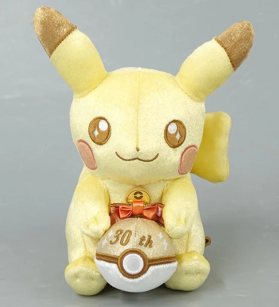 駿河屋 -<中古>ピカピカ!ピカチュウ 30周年記念ぬいぐるみ