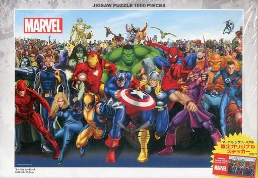 未開封マーベルヒーローズジグソーパズル 1000ピース [R-1000-605] 駿河屋 -<中古>マーベルヒーローズ 「マーベル・コミック