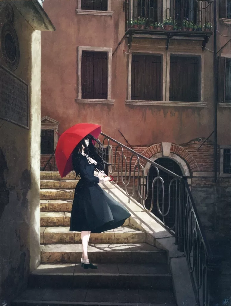 白夜開催記念パズル Red umbrella 「殻ノ少女」 ジグソーパズル 1000ピース