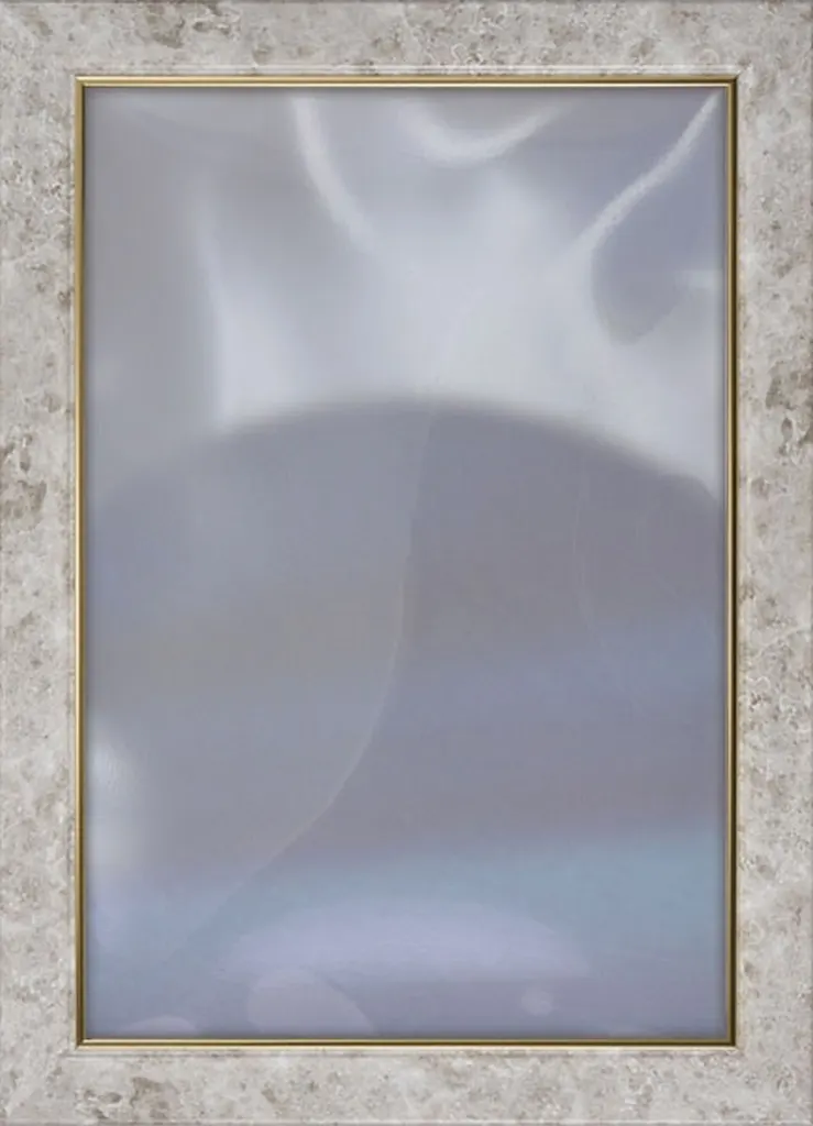 White wooden jigsaw puzzle display frame for a 26 by 38 centimetre puzzle