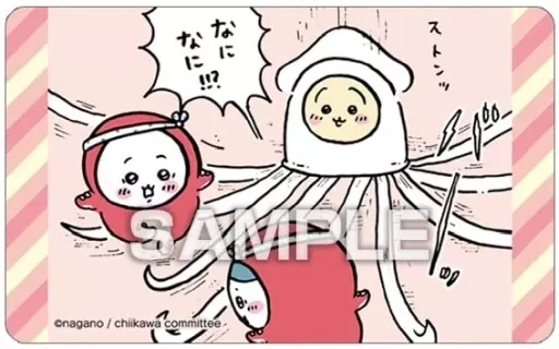 新品★ちいかわ【ちいかわ＆ハチワレ＆うさぎ】販促★ステッカー★バレンタインだ② 18.ちいかわ＆ハチワレ＆うさぎ(コォォ)】 ちいかわ
