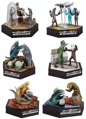 怪獣大決闘 ウルトラパノラマファイト 全6種 怪獣大決闘 ウルトラパノラマファイト 6個セット(食玩) - ホビー