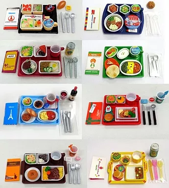 全8種セット 「ぷちサンプルシリーズ ぷちエアラインで行く!世界の機内食」