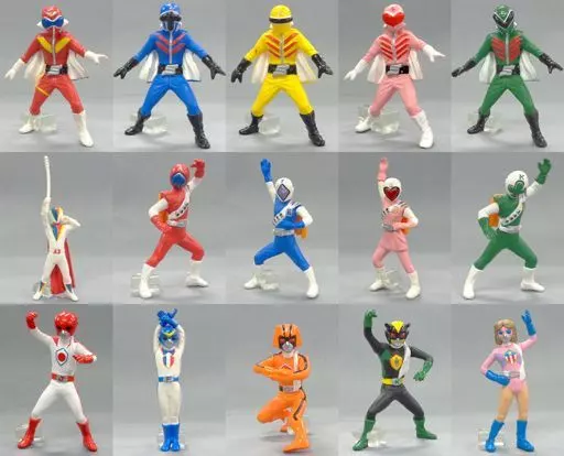 キャラエッグ 戦隊ヒーローシリーズ 全15種類22個 駿河屋 -<中古>全15種セット 「キャラエッグ 戦隊ヒーロー