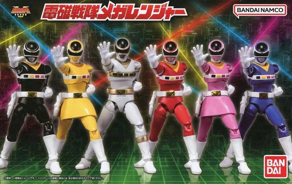食玩　トレーディングフィギュア　SHODO SUPER 電磁戦隊メガレンジャー プレミアムバンダイ限定