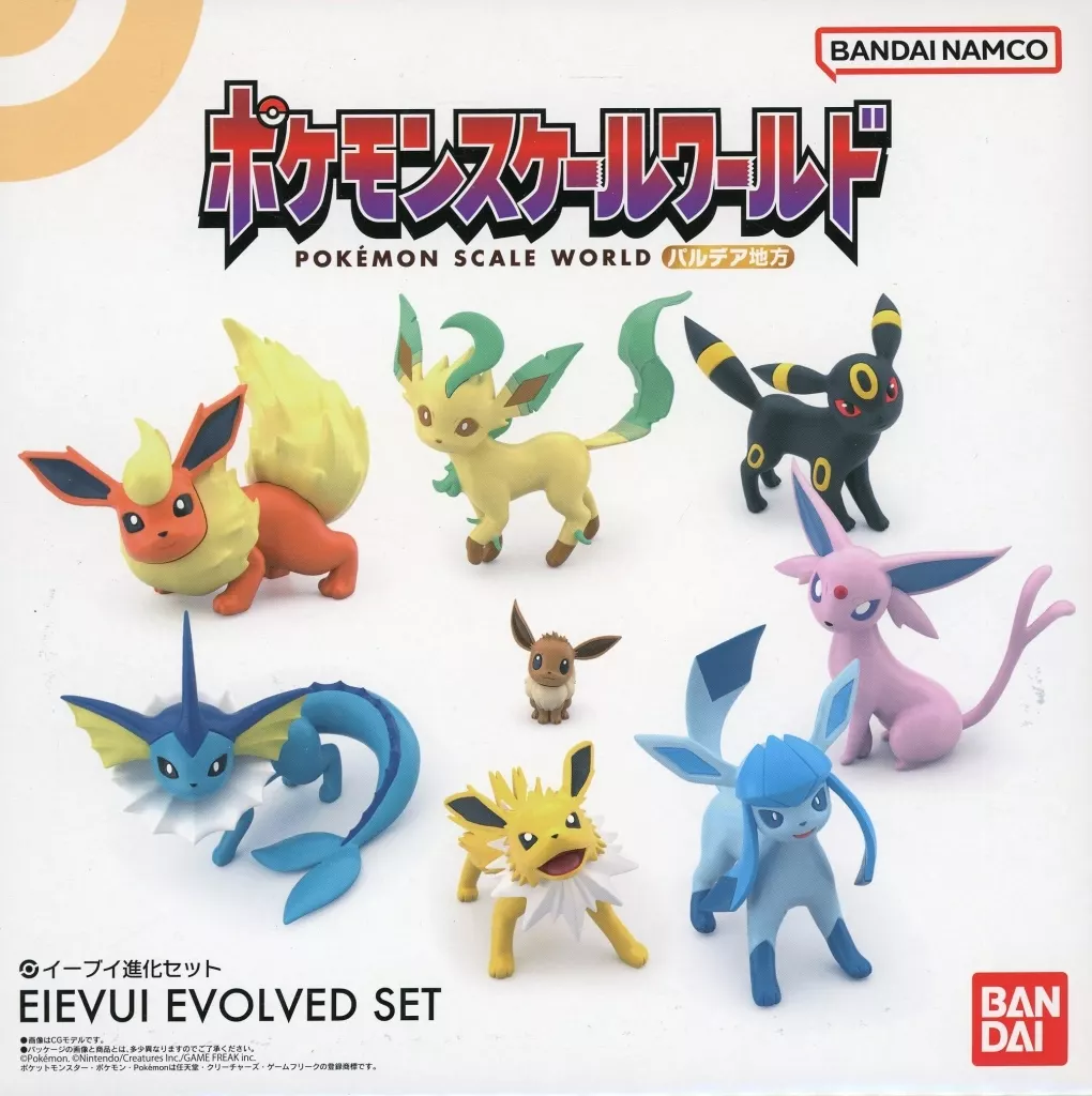 食玩　トレーディングフィギュア　ポケモンスケールワールド パルデア地方 イーブイ進化セット プレミアムバンダイ限定
