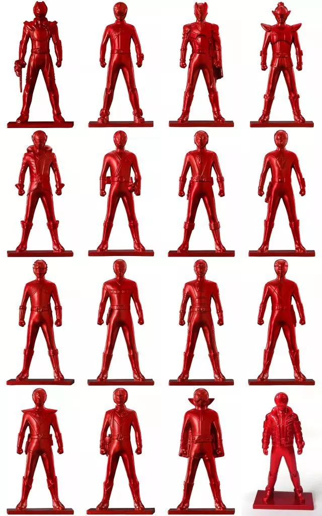 通常塗装ver.16種セット 「スーパー戦隊 フィギュア付きチョコスナック」