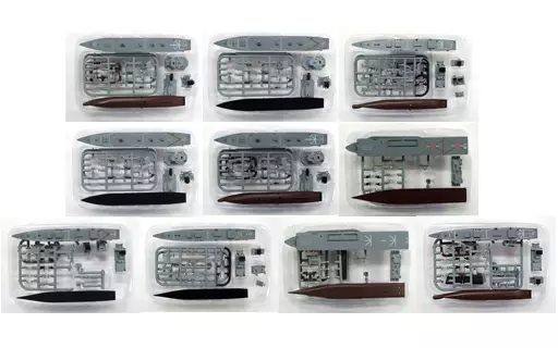 食玩　プラモデル　全10種セット 1/1250 「現用艦船キットコレクション Vol.3 海上自衛隊 海の守護者」