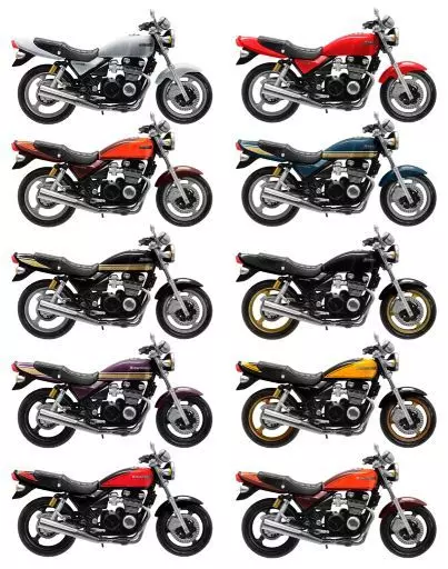 食玩　プラモデル　全10種セット 1/24 「ヴィンテージバイクキット Vol.3 KAWASAKI ZEPHYR χ」