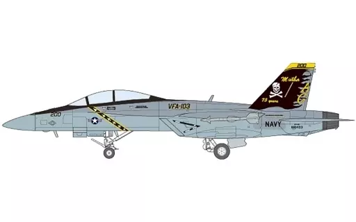 F F/A-18F 第103戦闘攻撃飛行隊「ジョリーロジャース」CAG機 75th Anniversary 「1/144 ハイスペックシリーズ vol.3 スーパーホーネットファミリー2」