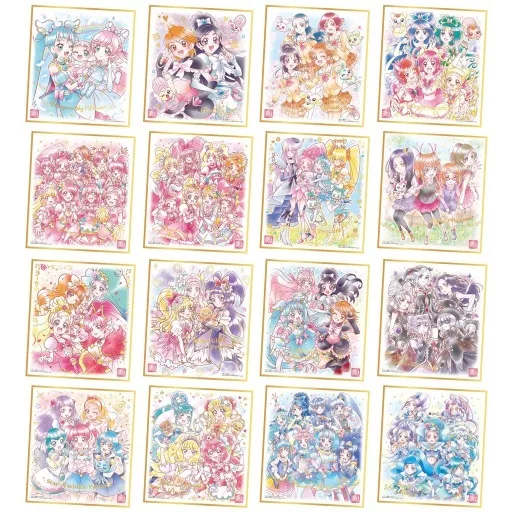 食玩　雑貨　全16種セット 「プリキュア 色紙ART-20周年special-」